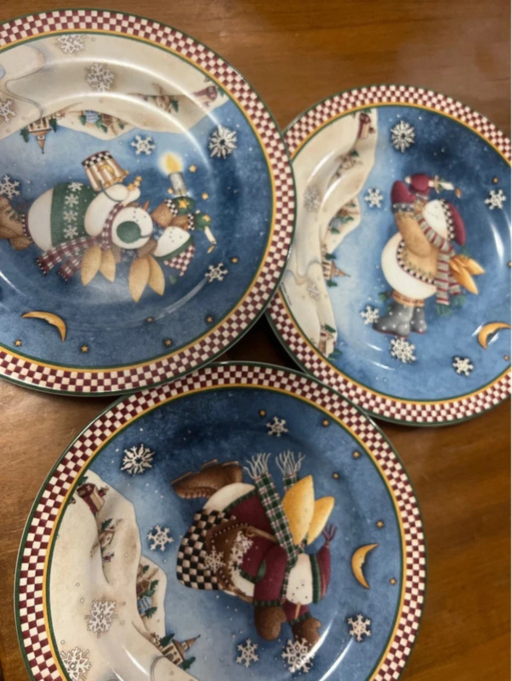 Lot of 3 Sakura Debbie Mumm plates